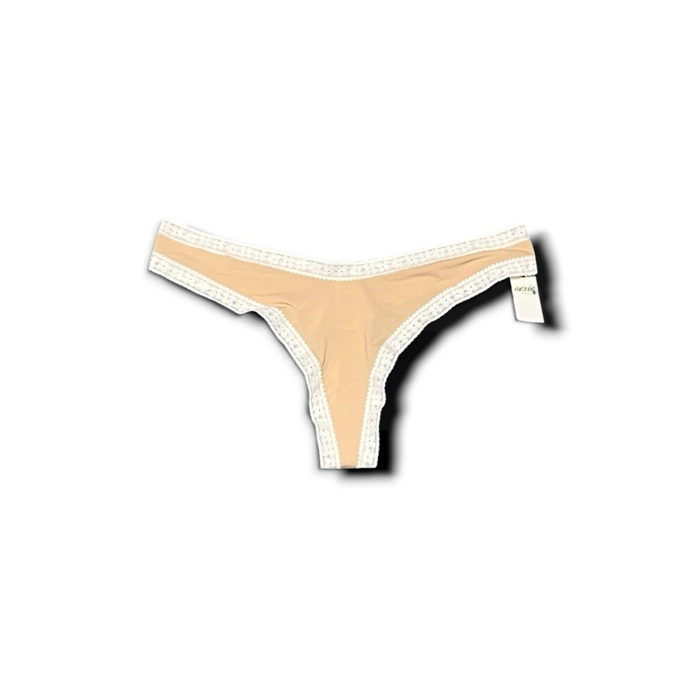 Aerie Women's Being #Aeriereal Lace Trimmed Thong Panties - Med